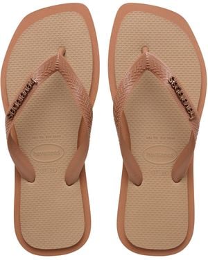 Havaianas Top Square Fusion Flip Flops - Natural