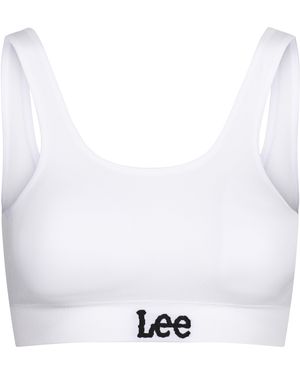 Lee Jeans Katie Cropped Jersey Bralette - White