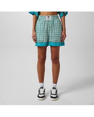 Palm Angels Diamond Shorts - Blue