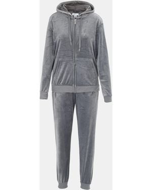 Miso Velour Tracksuit - Grey
