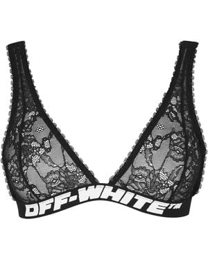 Off-White c/o Virgil Abloh Off Lace Bra - Black