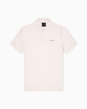 ARMANI EXCHANGE Short-Sleeve Polo Shirt - Pink