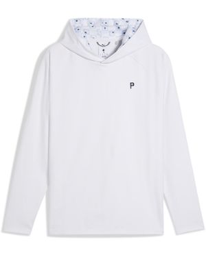PUMA Ptc Cloudspun Tech Long-Sleeve Hoodie - White