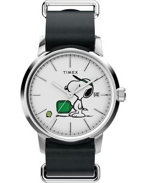 Timex Peanuts Quartz Analogue Watch - Black