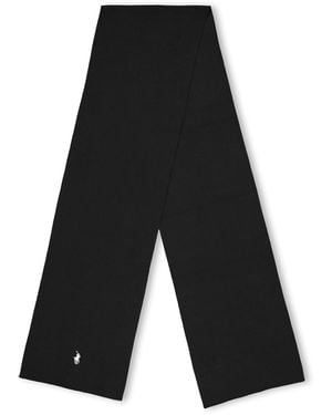 Polo Ralph Lauren Combed Cotton Scarf - Black