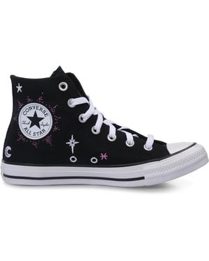Converse Adults Chuck Taylor All Star Cel Canvas High-Top Trainers - Black