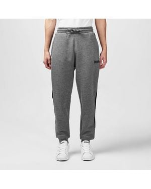 Lonsdale London Stripe Closed Hem Fleece Joggers - Grey
