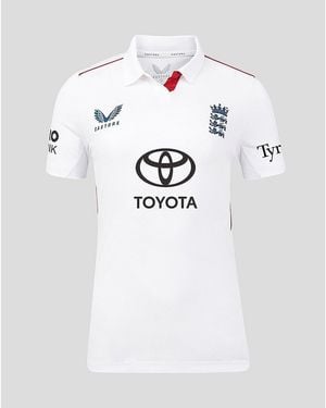 Castore 26/27 England Cricket Test Shirt - White