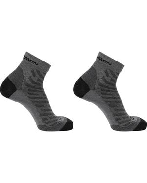 Salomon Wool Quarter 2 Pack Walking Socks - Black
