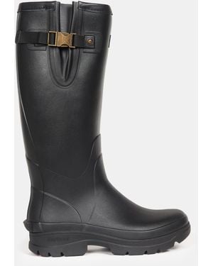 Barbour Knee High Waterproof Rubber Wellington Boots - Black