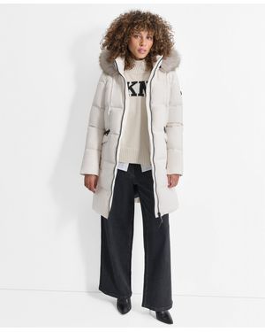 DKNY Long Puffer Jacket - Grey