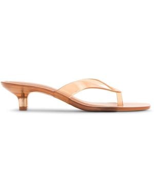 Steve Madden Tracie Jelly Heeled Mules - Natural