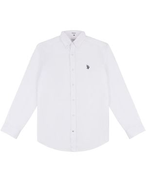 U.S. POLO ASSN. Oxford Ls Shirt - White