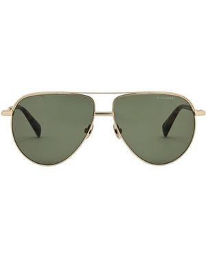 AllSaints Aviator Sunglasses - Green