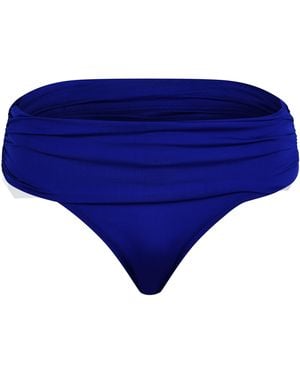 Ralph Lauren Ruffled Bikini Bottoms - Blue