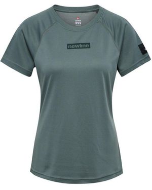Newline Charge Short-Sleeve Performance Running Top - Blue