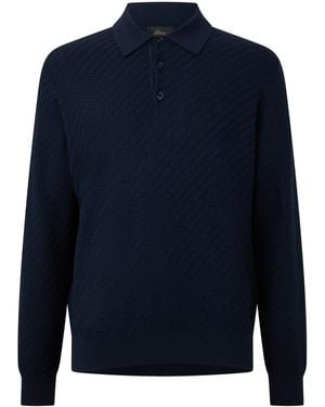 Brioni Trama Ls Knt Sn64 - Blue