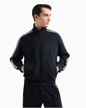 Emporio Armani Technical Fabric Tracksuit Top - Blue