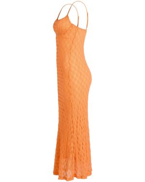 Bardot Adoni Mesh Midi Dress - Orange