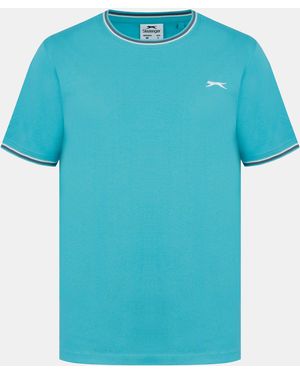Slazenger 1881 Tipped T-Shirt - Blue
