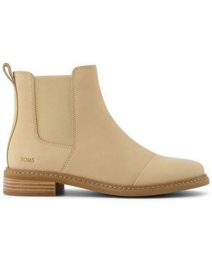 TOMS Charlie Oatmeal Leather Boot - Natural