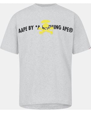 Aape Neon Puff Oversized T-Shirt - White