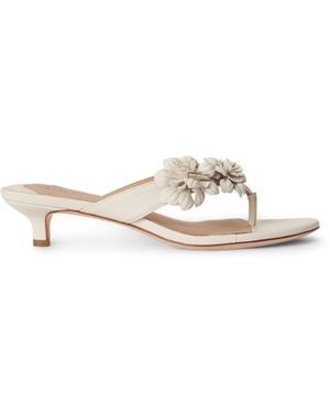 Ralph Lauren Heeled Mules - Natural