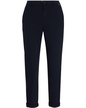 BOSS Tashani Slim Fit Trousers - Blue