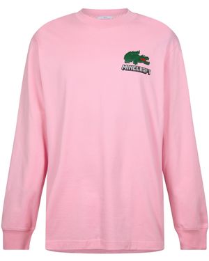 Lacoste Croc Long-Sleeve T-Shirt - Pink
