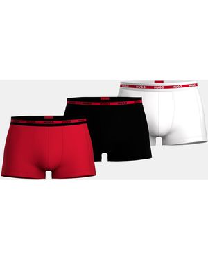 HUGO 3-Pack Organic Trunks - Red