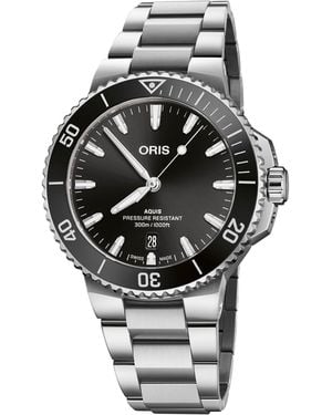 Oris Aquis Date Bracelet Watch - Metallic