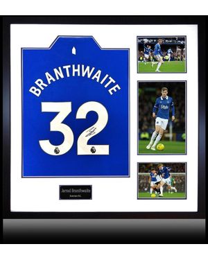 The Fan Cave Jarrad Branthwaite Signed Everton 24/25 Shirt Prem - Blue