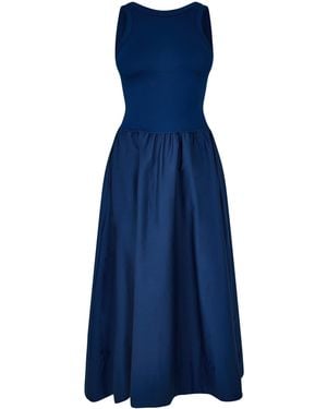 Polo Ralph Lauren Mix Media T-Shirt Dress - Blue