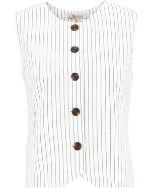 Barbour Sleeveless Shirt - White