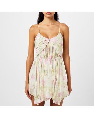 LoveShackFancy Clairo Mini Dress - White