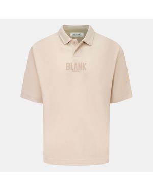 Blank Essentials Oversize Polo T-Shirt - Natural