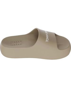 Tommy Hilfiger Tj Flatform Sliders - Grey