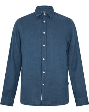 Woolrich Wool Linen Shirt - Blue