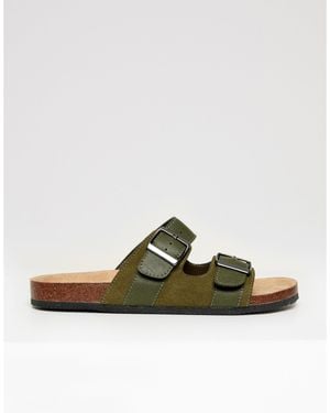 Threadbare Atticus Flat Sandal - Green