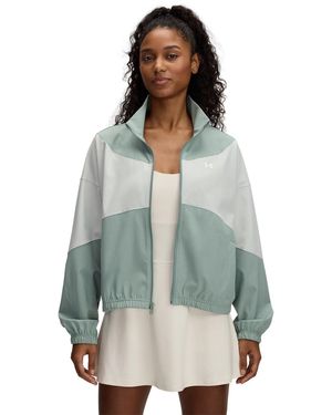 Under Armour Rival Woven Jacket Clay Titanium - Blue