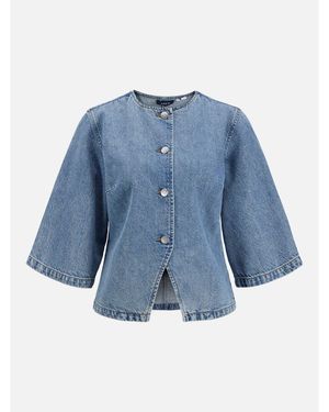 JJXX Long-Sleeve Denim Shirt - Blue