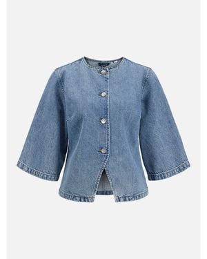 JJXX Long-Sleeve Denim Shirt - Blue