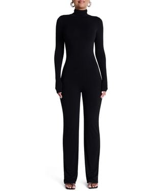Naked Wardrobe Sculpt Straight Leg Jumpsuit - Black