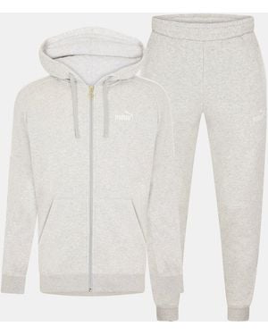 PUMA Fleece Tracksuit - White