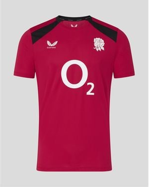 Castore England Rugby 2026 Short Sleeve Performance T-Shirt - Pink