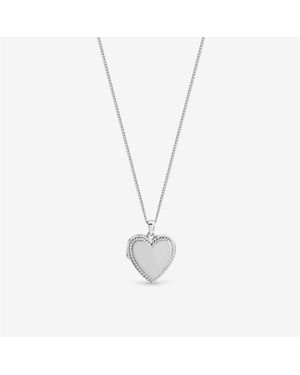 Inicio Personalised Heart Locket - Metallic