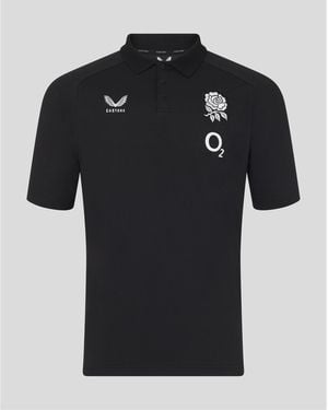 Castore England Rugby 2026 Polo Shirt - Black