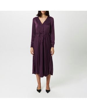 Vero Moda Cindy Plisse Maxi Dress - Purple