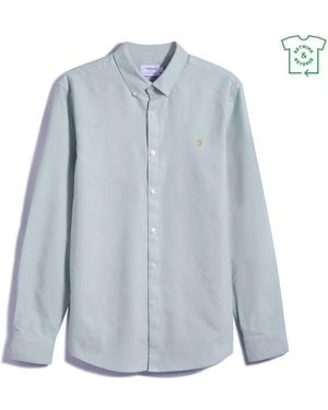 Farah Oxford Long Sleeve Shirt - Blue