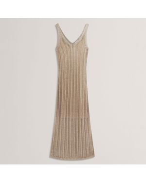 Ted Baker Knitted Dress - Natural